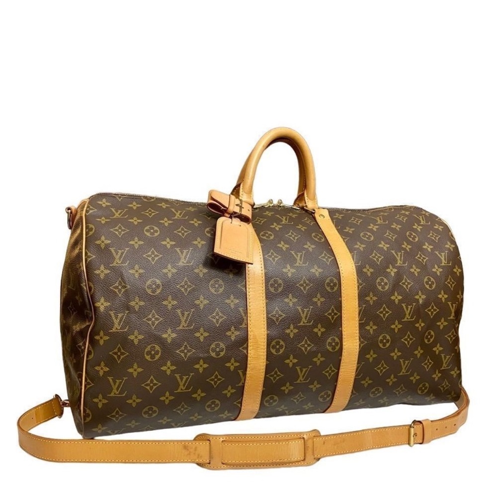 LOUIS VUITTON Bandouliere Keepall 55 Travel Bag 🧳 TH0946